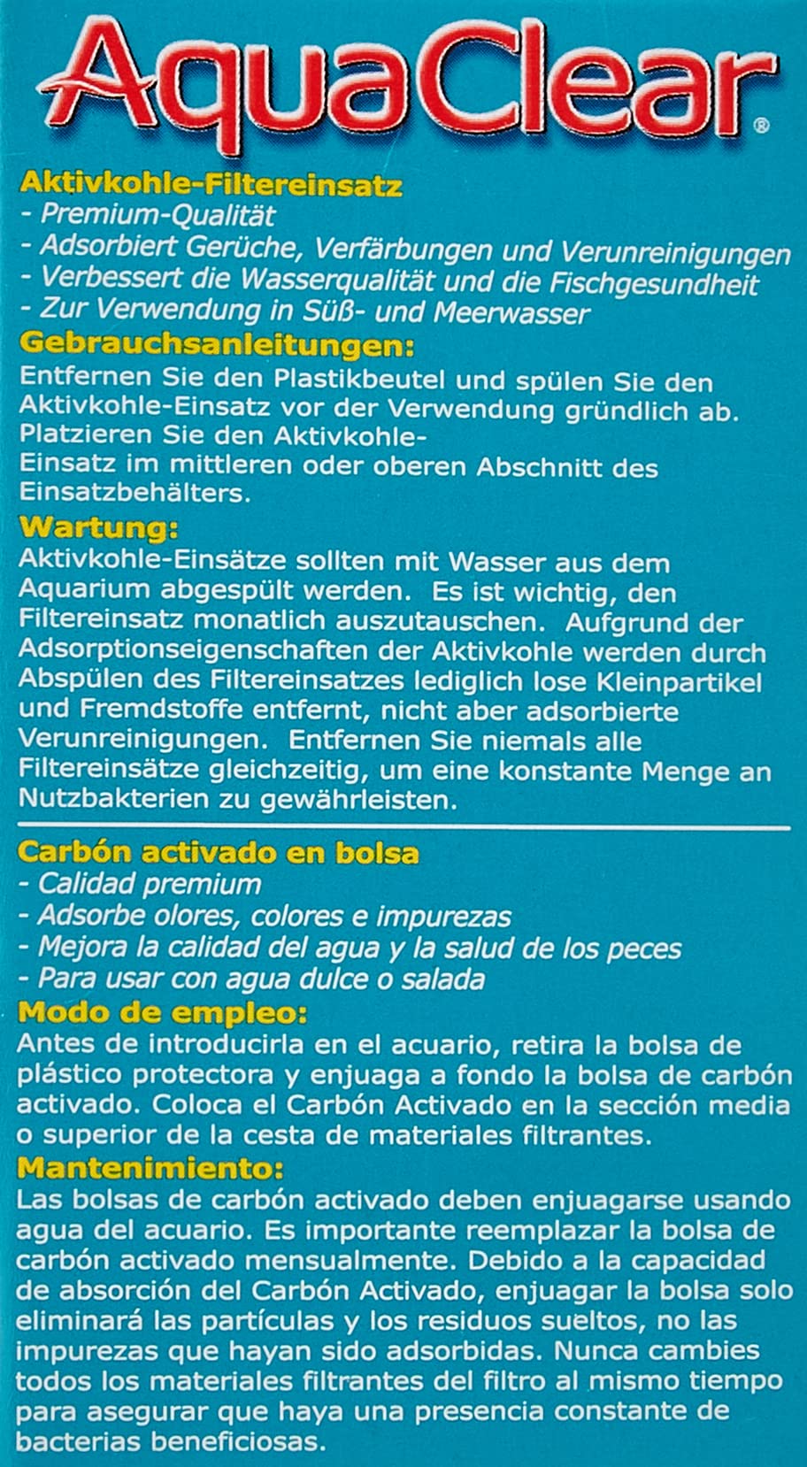 AquaClear 20 Activated Carbon, 1.5 Ounce, White, (A597) - Image 3